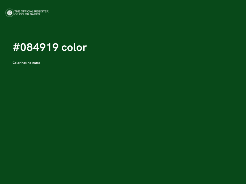 #084919 color image