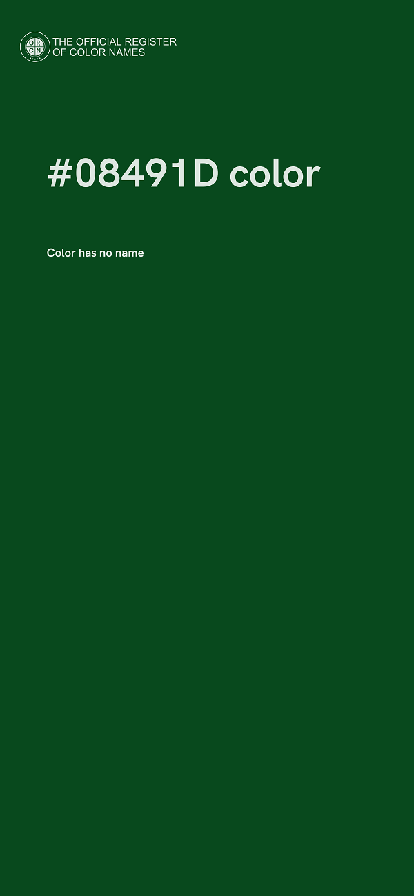 #08491D color image
