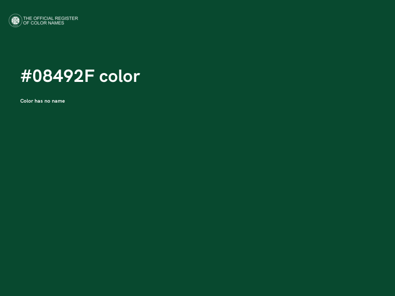 #08492F color image