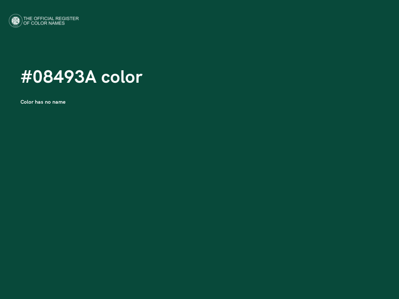 #08493A color image