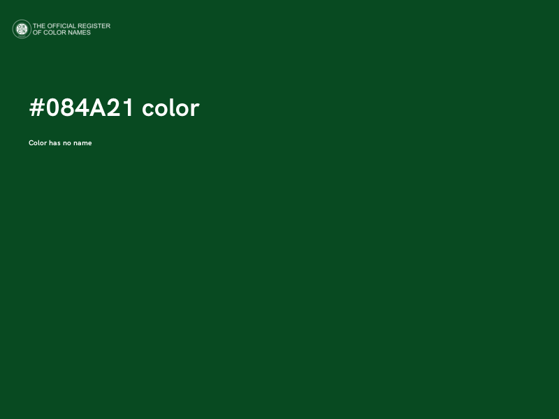 #084A21 color image