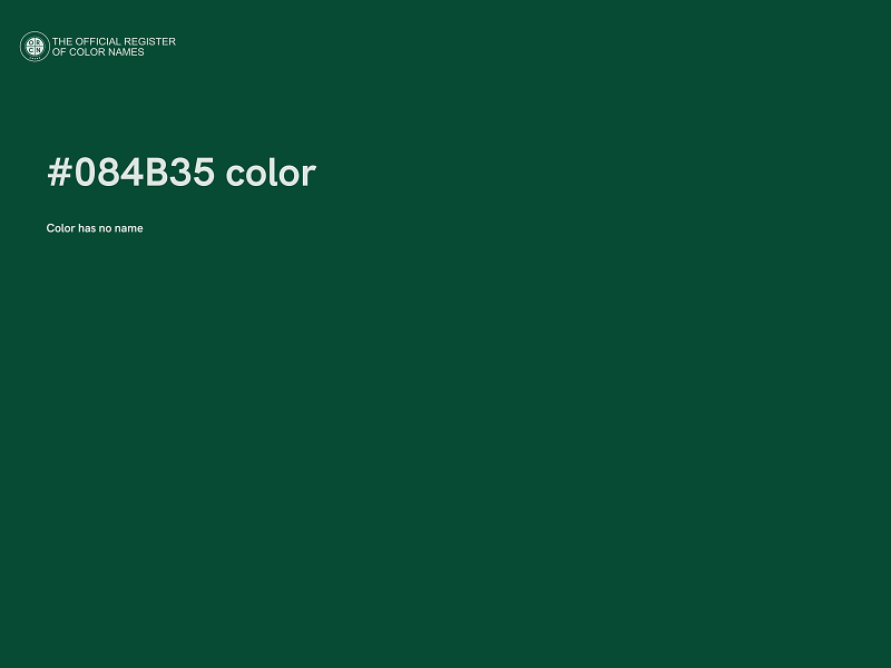 #084B35 color image