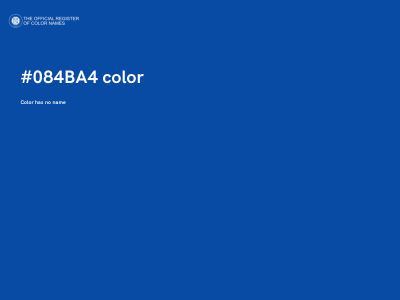 #084BA4 color image