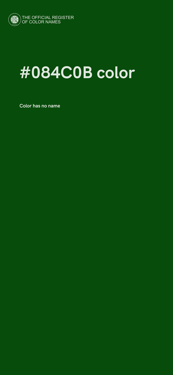#084C0B color image