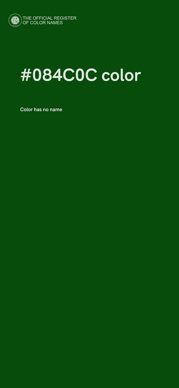 #084C0C color image
