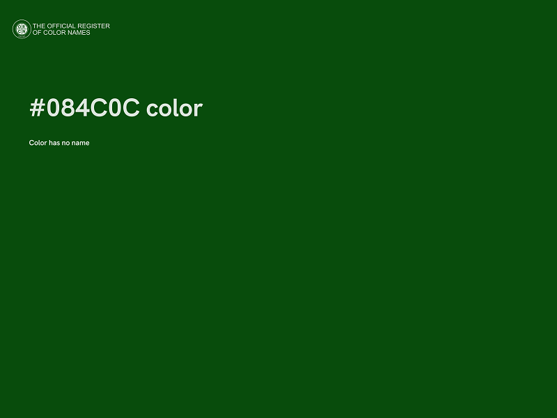 #084C0C color image