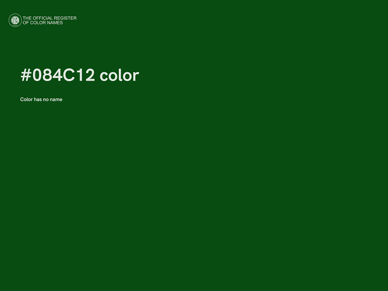 #084C12 color image