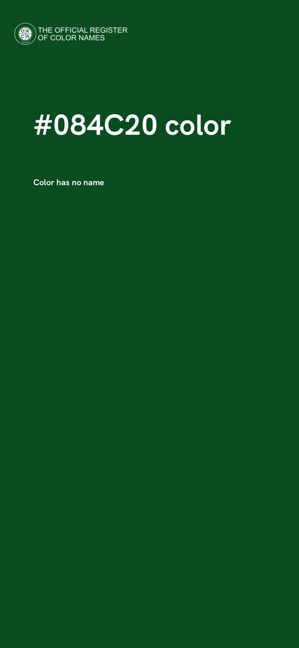 #084C20 color image