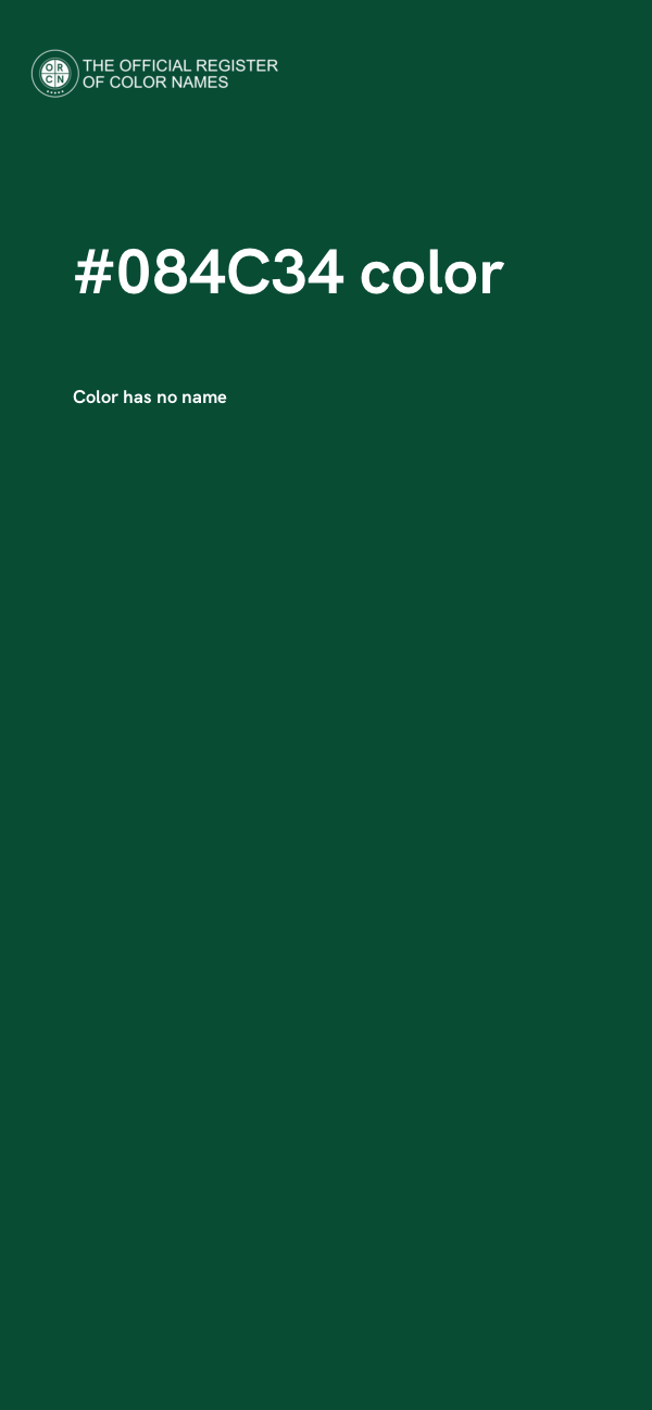#084C34 color image