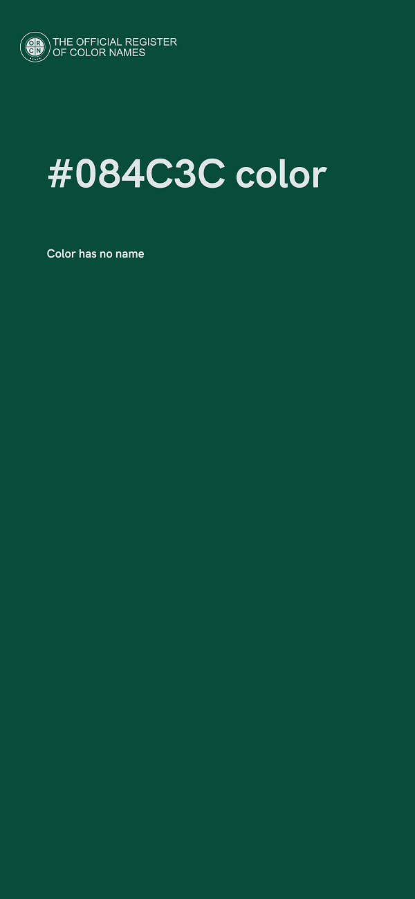 #084C3C color image