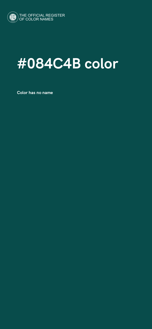 #084C4B color image