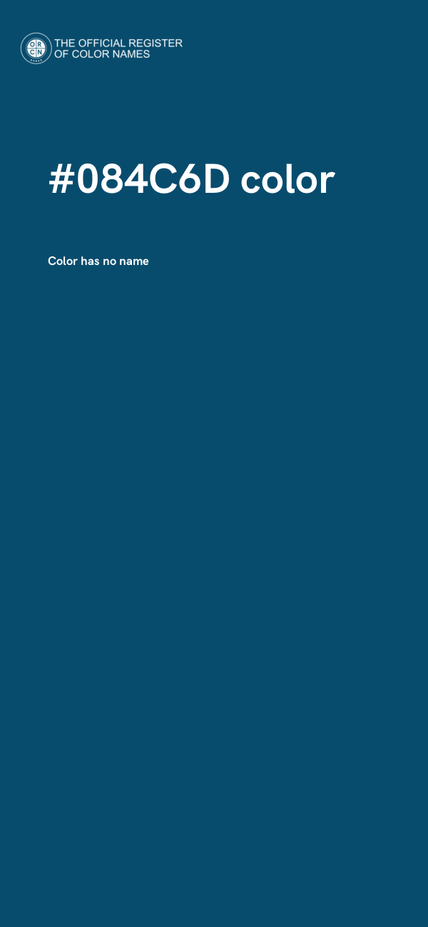 #084C6D color image