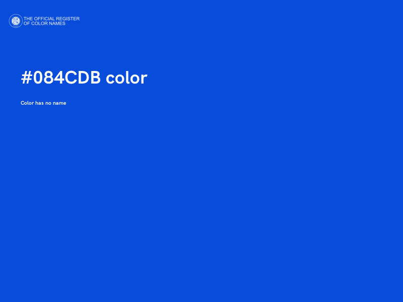 #084CDB color image