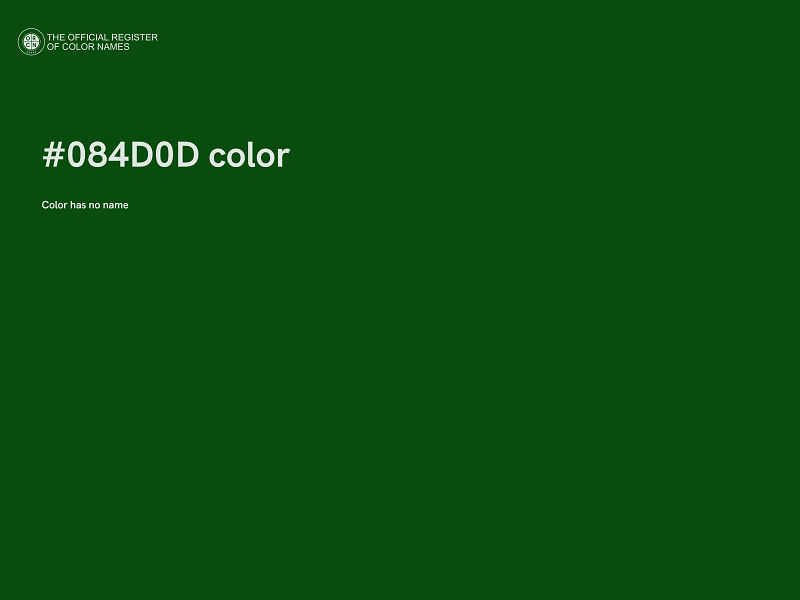 #084D0D color image