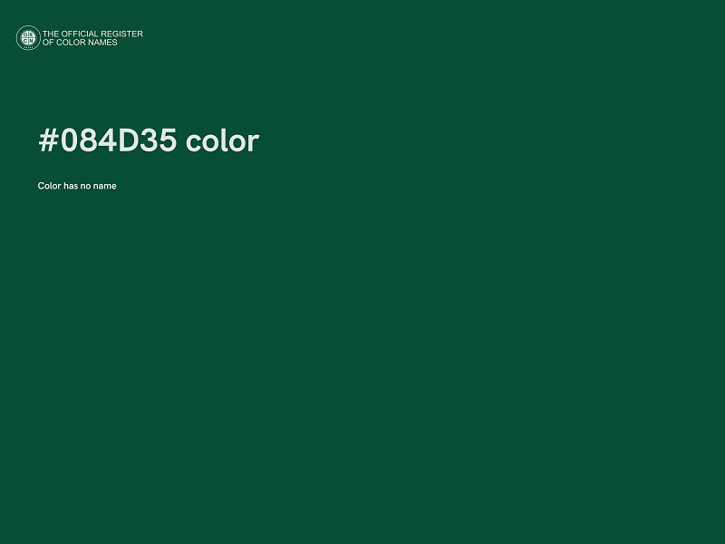 #084D35 color image