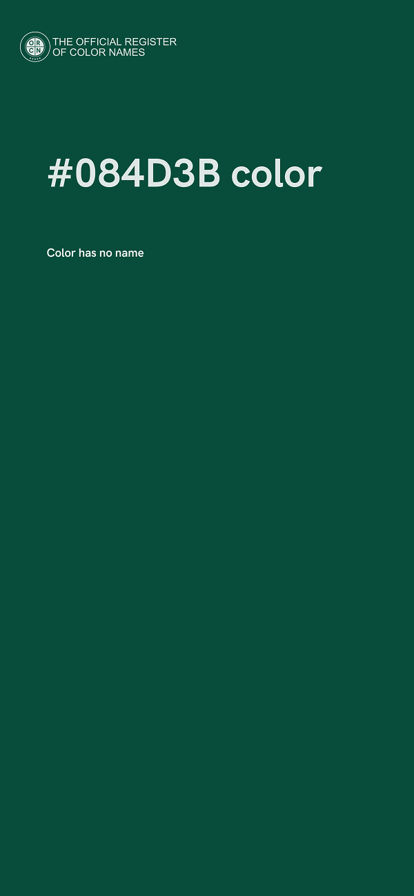 #084D3B color image