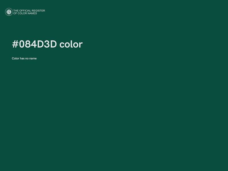 #084D3D color image