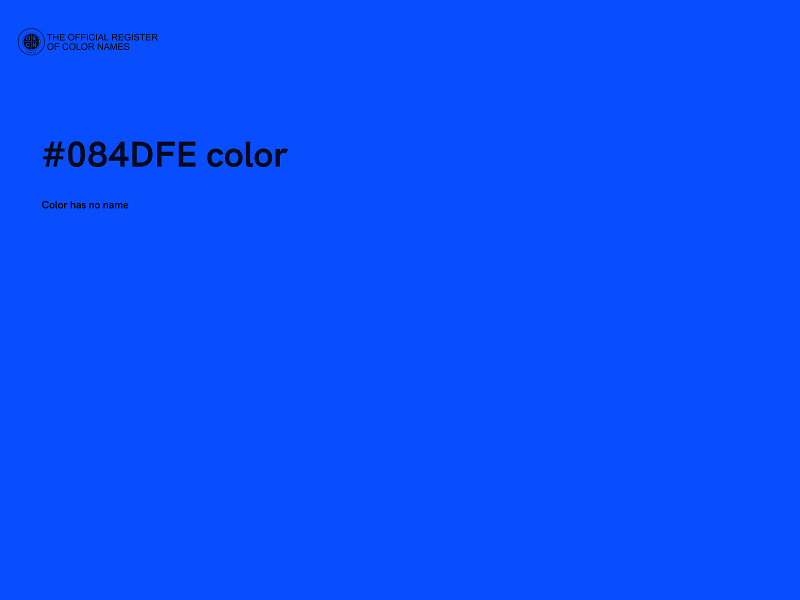 #084DFE color image