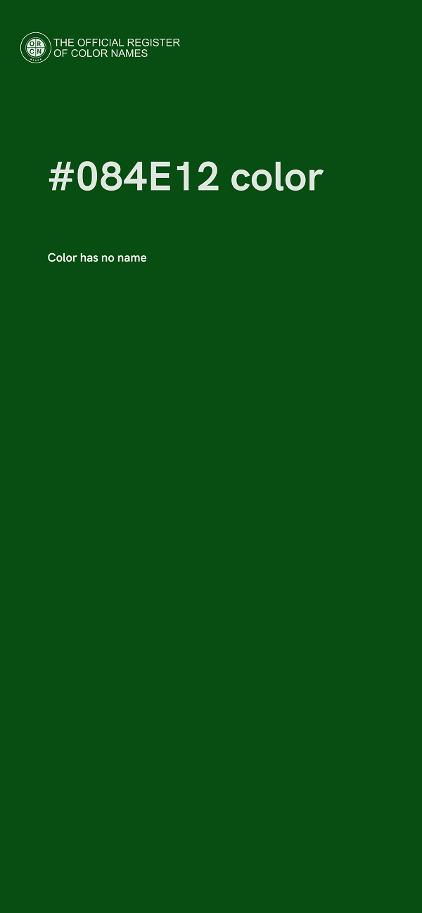 #084E12 color image