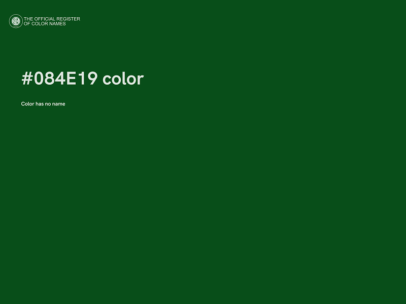 #084E19 color image