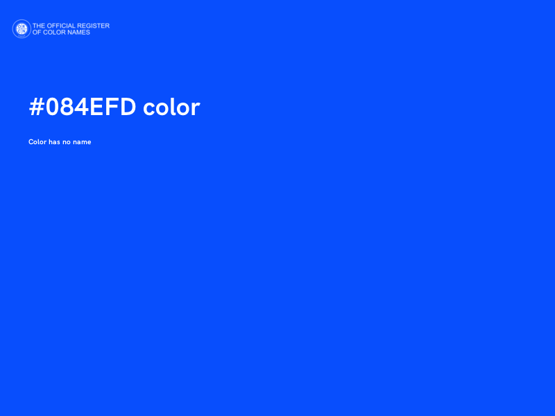 #084EFD color image