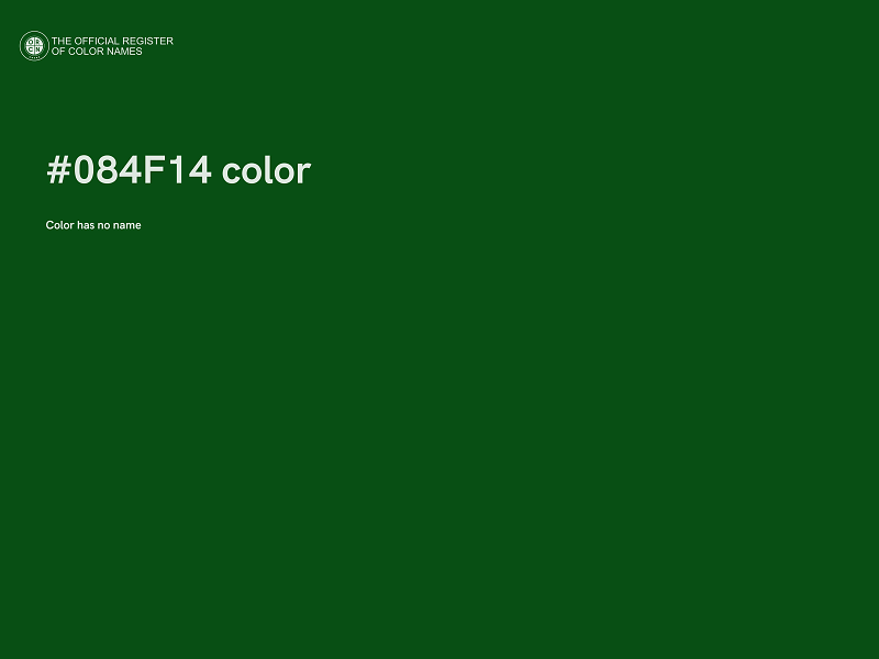 #084F14 color image