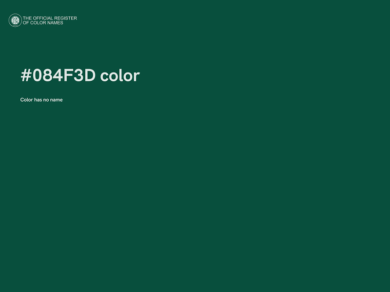 #084F3D color image