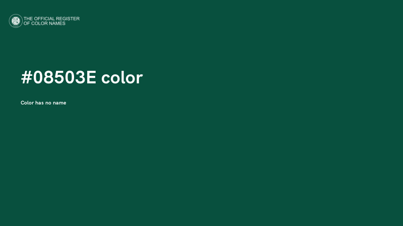 #08503E color image