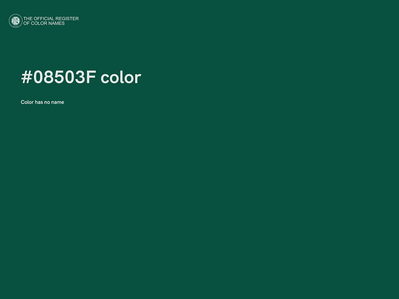 #08503F color image
