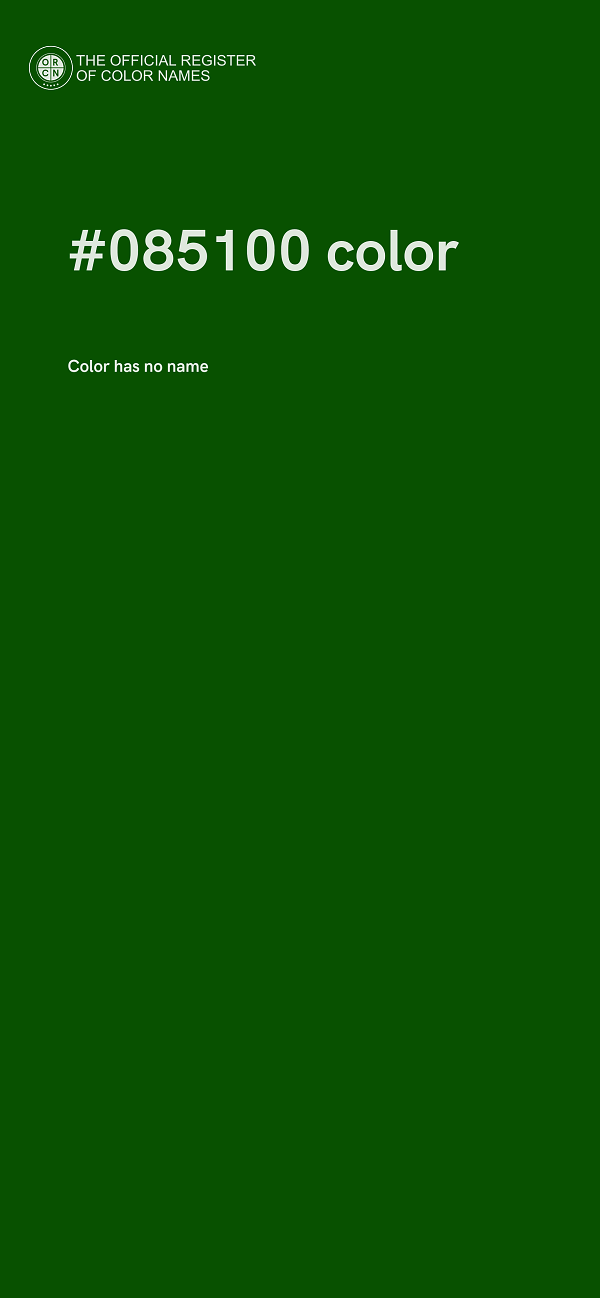 #085100 color image