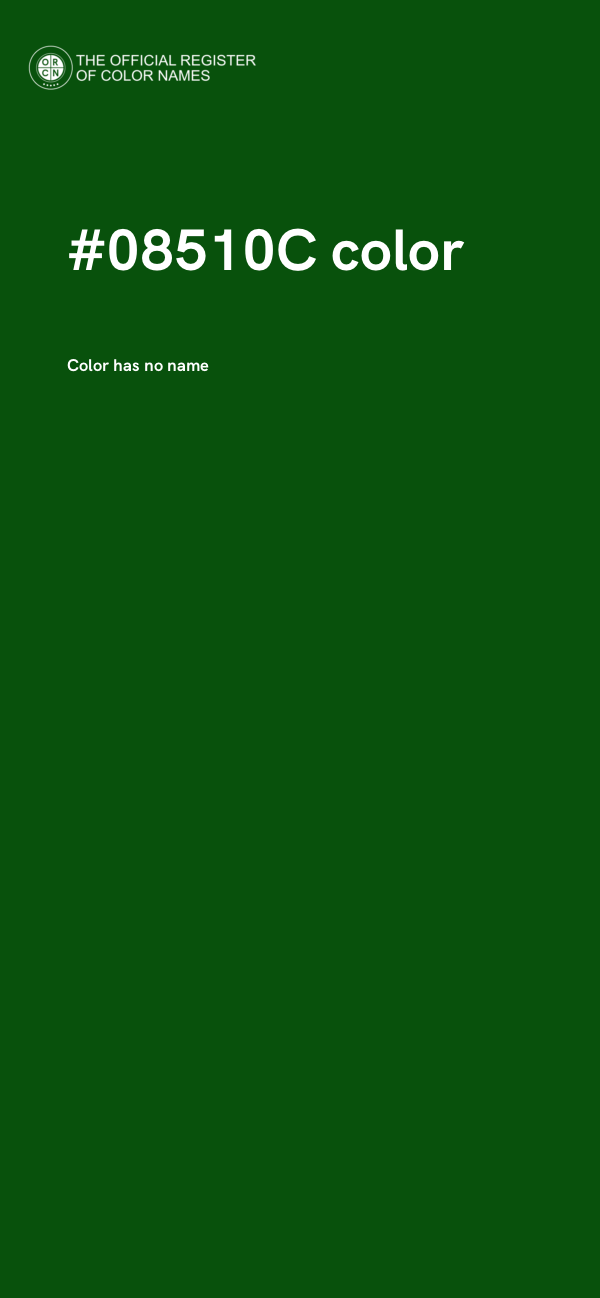#08510C color image