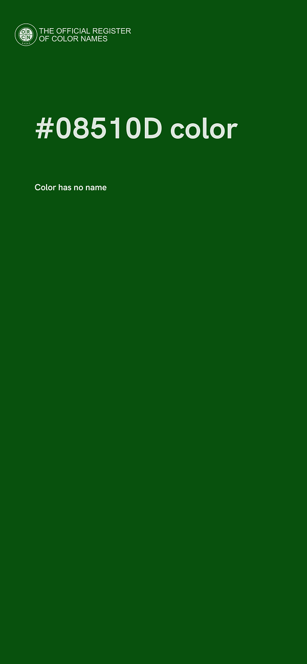 #08510D color image