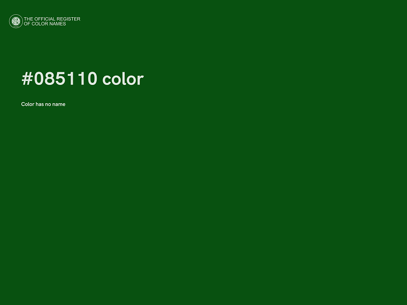 #085110 color image