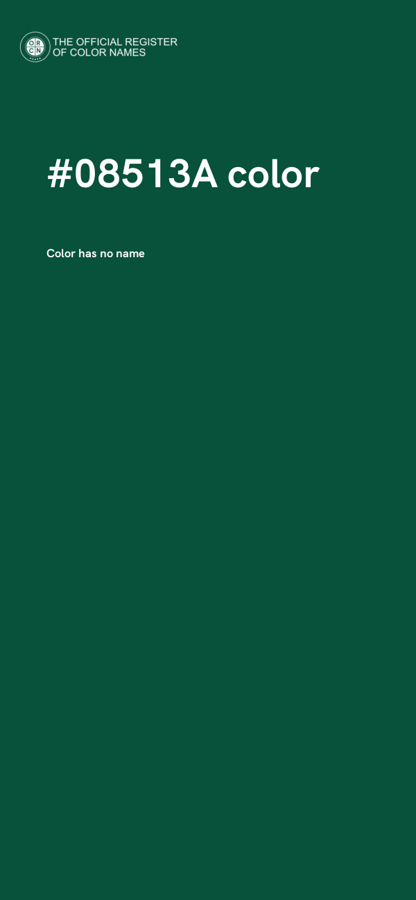 #08513A color image