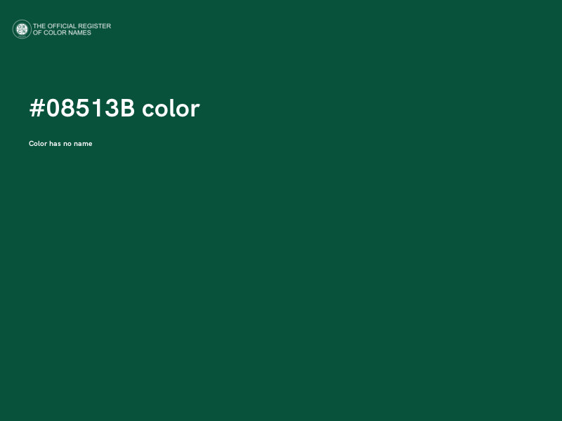#08513B color image