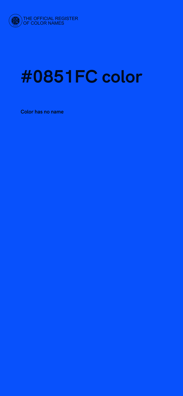 #0851FC color image
