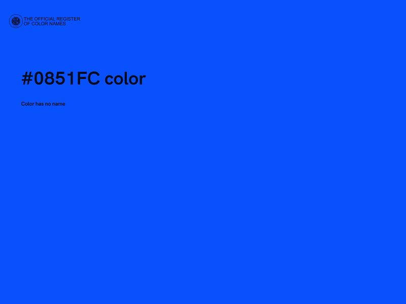 #0851FC color image