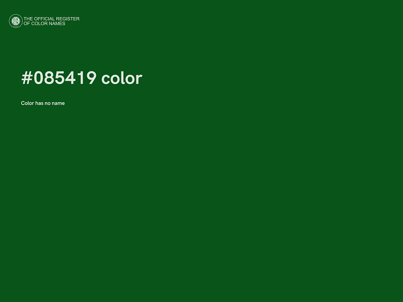 #085419 color image