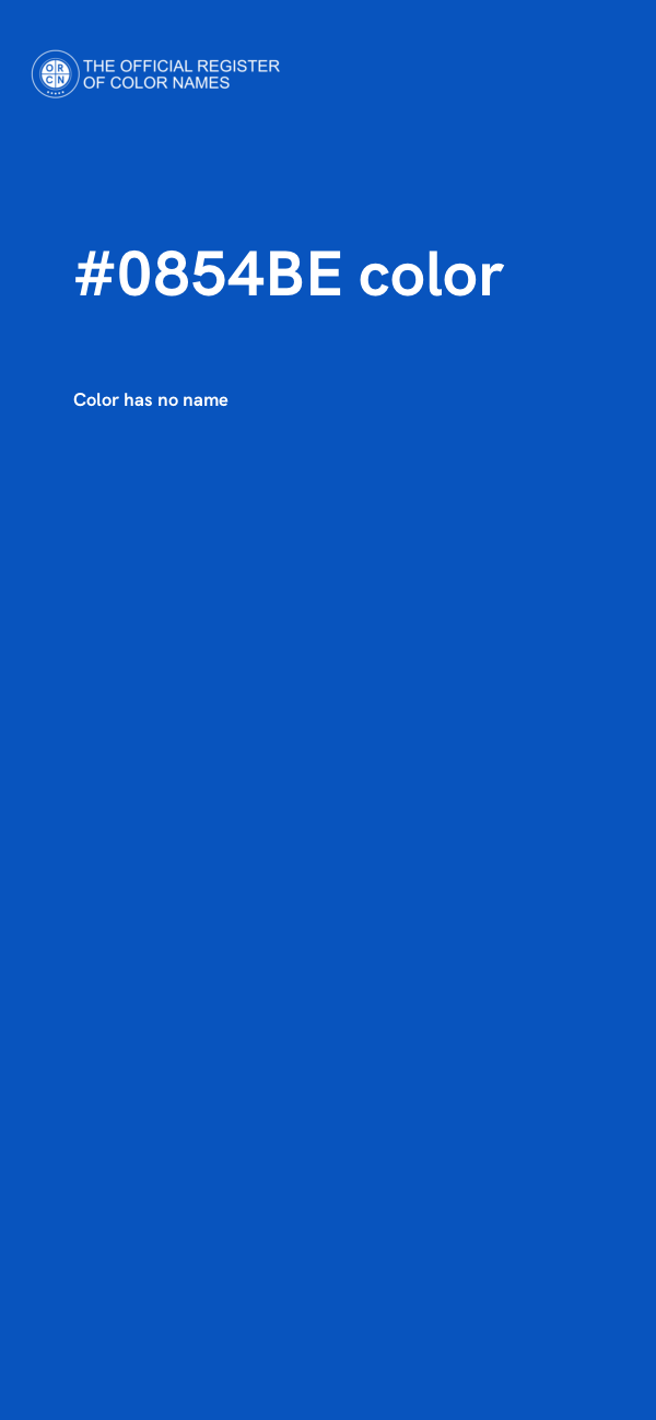 #0854BE color image
