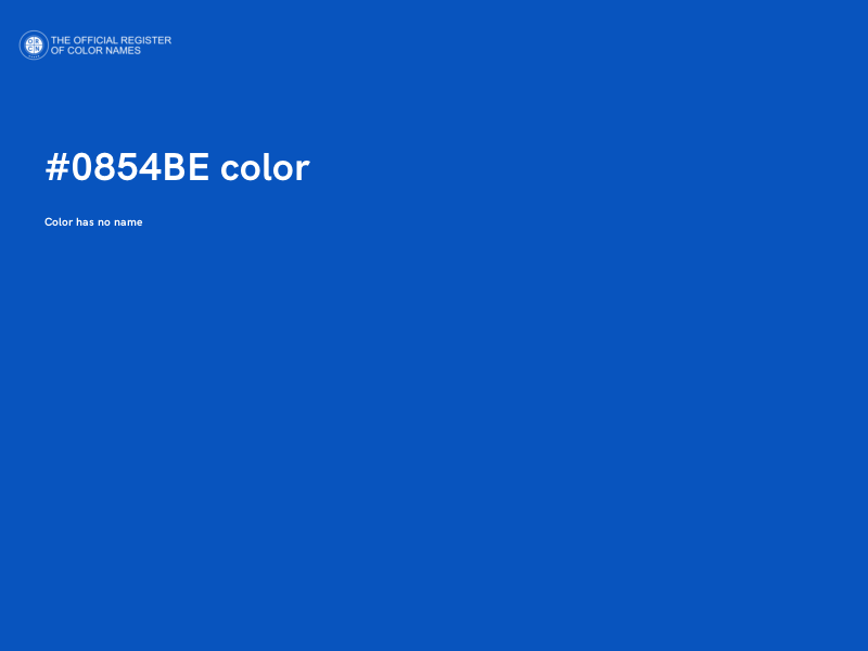 #0854BE color image