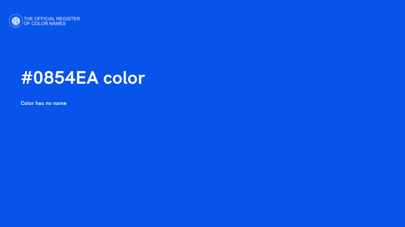 #0854EA color image