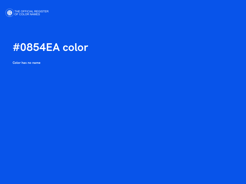 #0854EA color image