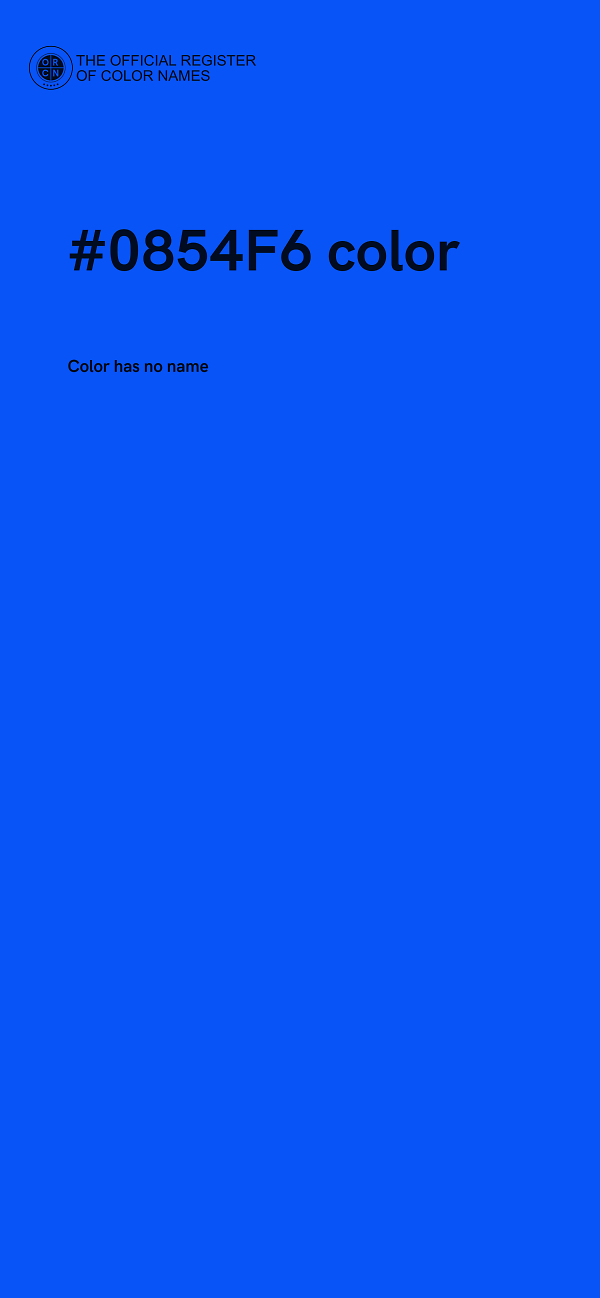 #0854F6 color image