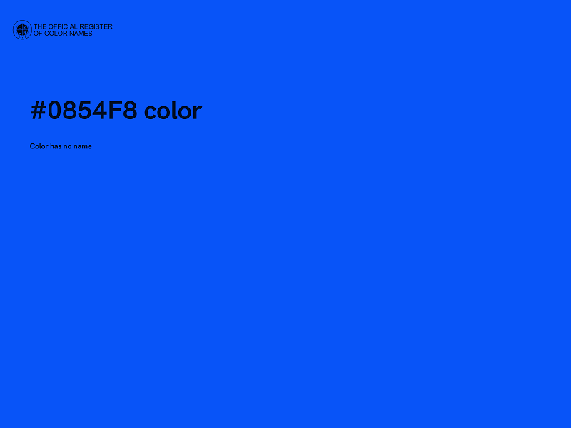 #0854F8 color image