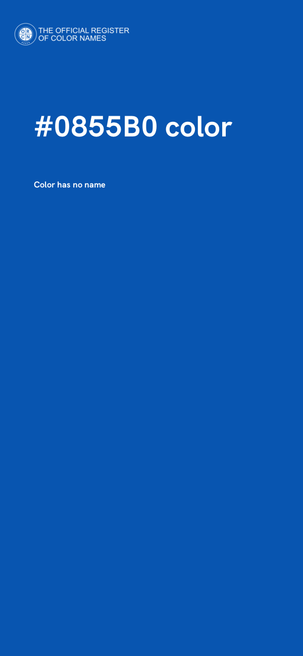 #0855B0 color image