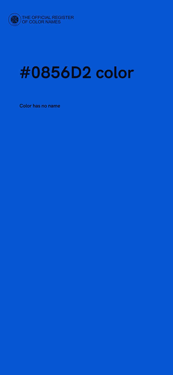 #0856D2 color image