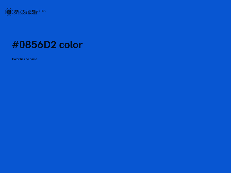 #0856D2 color image
