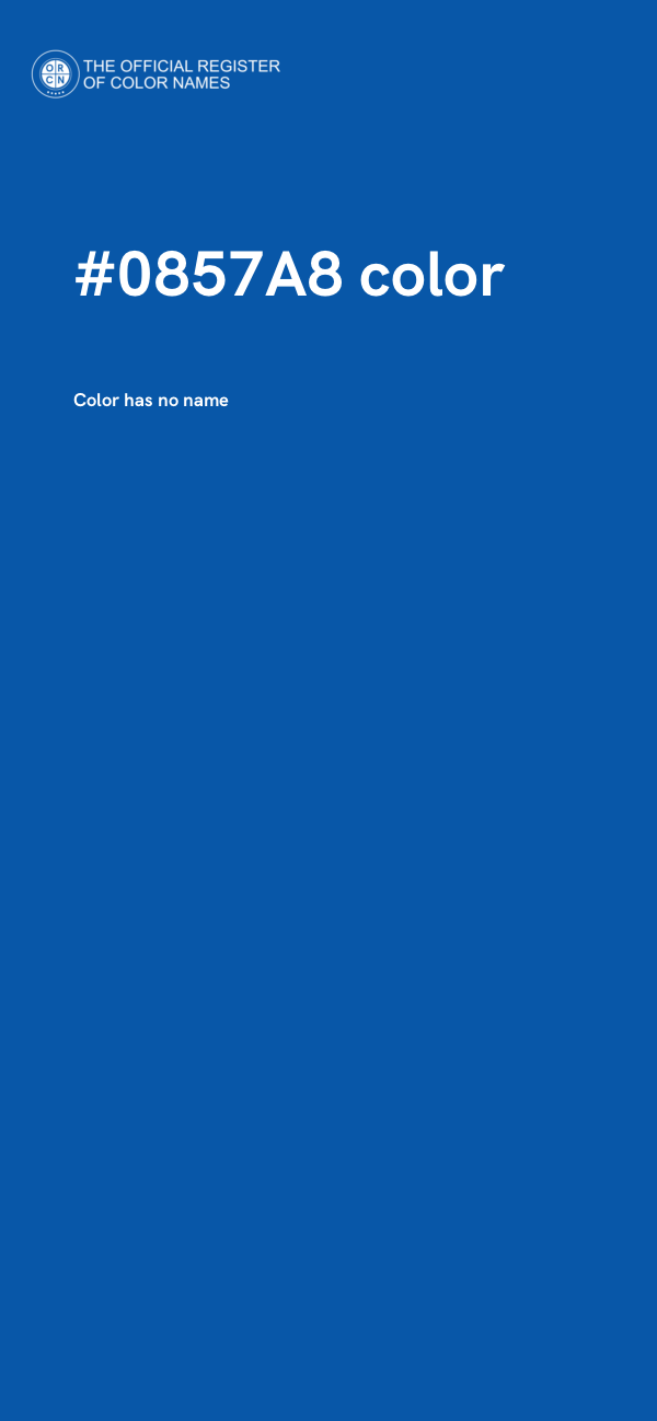 #0857A8 color image