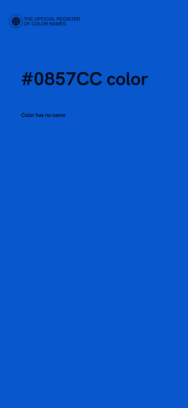 #0857CC color image