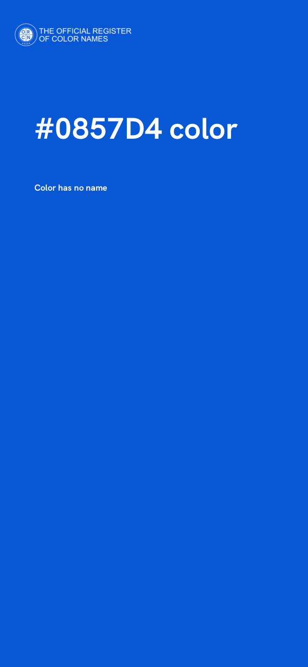 #0857D4 color image